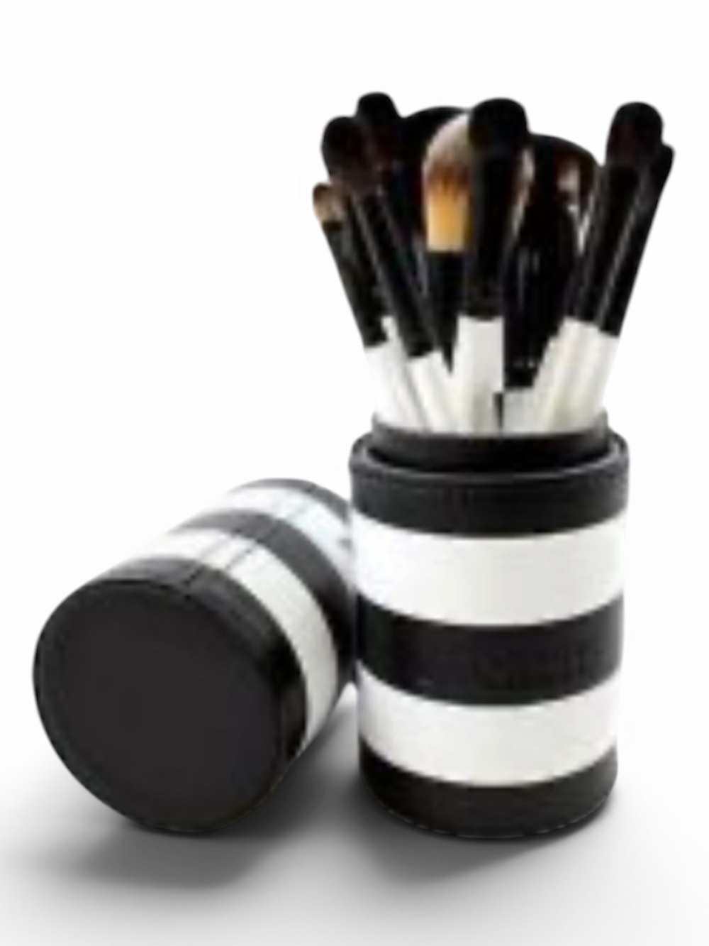 MORPHE 706 12 Piece Black and White Striped Travel Case Brush Set NEW